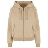 Karl Kani Chest Signature Essential Zip Hoodie", - Beige