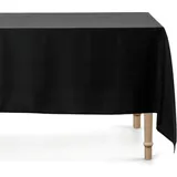Partydeco Tischdecke rechteckig 180 x 300 cm Schwarz
