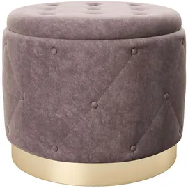 Playboy Pouf LIZ Polyester 50 x 40 x 50 cm Altrosa