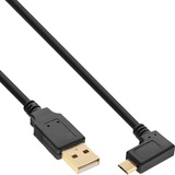 InLine Micro-USB 2.0 Kabel, USB-A ST/Micro-B ST gew., vergoldete Kontakte, 0,5m
