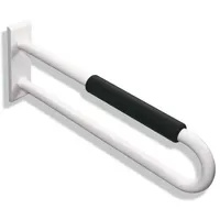 Hewi Wandstützgriff Serie 801 750 mm senfgelb mit Armpolster schwarz