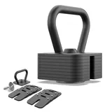 Zipro Kettlebell Square mit einstellbarem Gewicht 19 kg SCHWARZ 19kg