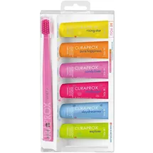 Curaprox Be You MIX Zahnpasten 6 x 10 ml + 1 Zahnbürste
