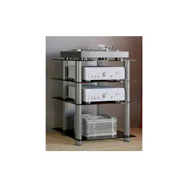 VCM Regal - silber ¦ Maße: cm B. 59 H. 70 T. 48.0