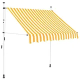 vidaXL Einziehbarmarkise 150 cm orange/weiß gestreift