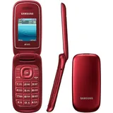 Samsung GT-E1272 Rot Dual Sim Klapphandy Tastenhandy Werkshandy ohne Kamera - Rot