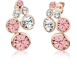 Paar Ohrstecker »Ohrstecker Kristalle Glamour rosegold«, 291886-0 Rosegold + rosa mit Steinen