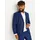 Jack & Jones PlusSize Sakko "JPRSOLARIS BLAZER NOOS PLS", Herren, Gr. 66, blau (medieval blau), Web, Obermaterial: 59% Polyester, 24% Wolle, 16% Viskose, 1% Elasthan, JACK & JONES PLUSSIZE, unifarben, slim fit, Sakkos Sakko