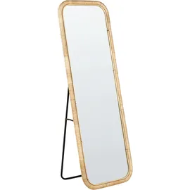 Beliani Standspiegel Malange 50 x 150 cm Rattan