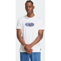 T-Shirt ADIDAS ORIGINALS "90s GFX LOGO T", Herren, Gr. L, weiß, Obermaterial: 100% Baumwolle, sportlich, Shirts