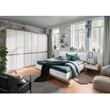Wiemann Schlafzimmer-Set Barcelona 4tlg. Glas Weiß