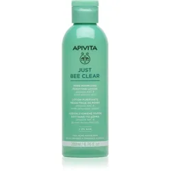 Apivita Just Bee Clear Pore Minimizing Lotion Pflege gegen geweitete Poren und Mitesser 200 ml