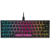 Corsair K65 RGB Mini, 60% mechanische Gaming-Tastatur (mechanische Tastenschalter, Cherry MX Speed RGB, AXON-Hyperverarbeitungstechnologie, langlebige Polycarbonat-Tasten), Schwarz