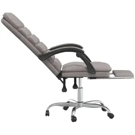 vidaXL Bürostuhl mit Massagefunktion Stoff Taupe