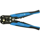 Högert TECHNIK Automatische Abisolierzange und Schneidzange 205 mm, 0,2-6 mm2, mit Schneidefunktion, Crimpzange 24-10 AWG, einstellbare Länge, rutschfester Griff