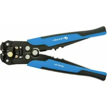 Högert TECHNIK Automatische Abisolierzange und Schneidzange 205 mm, 0,2-6 mm2, mit Schneidefunktion, Crimpzange 24-10 AWG, einstellbare Länge, rutschfester Griff