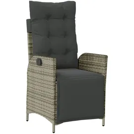 vidaXL Gartensessel 58 x 69 x 108 cm grau