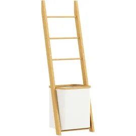 Homcom Badezimmer-Regal, Creme, Holz, 35x133x43 cm