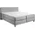 Home Affaire Boxspringbett »Fargo«, inkl. Topper, in 3 Matratzenarten, in Samt- oder Strukturstoff grau