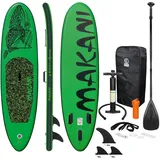 ECD Germany Stand Up Paddle Board Makani Paddelboard aufblasbar Grün, Kunststoff, Wasser/Strand/Meer, 82x15x320 cm unisex, Freizeit, Pools und Wasserspaß, Stand