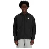 New Balance Sport Essentials Logo Fleece Jacke Herren Schwarz M