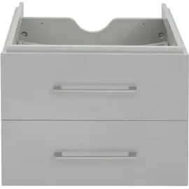 Mendler Premium Waschbeckenunterschrank HWC-D16, Waschtischunterschrank Waschtisch Badmöbel, hochglanz 60cm ~ grau