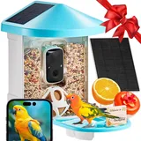 Vevor Intelligenter Vogelfutterspender mit Kamera, 2K HD KI identifiziert über 10.