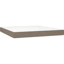 vidaXL Boxspringbett 180 x 200 cm Taupe