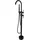 SANOTECHNIK Standarmatur SANOTECHNIK "SONATA", schwarz, B:20cm H:115cm T:16cm Ø:16cm, Metall, Armaturen, freistehende Badewannenarmatur, schwarz