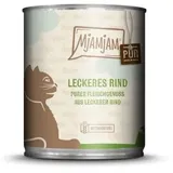 MjAMjAM purer Fleischgenuss leckeres Rind pur Katzenfutter nass