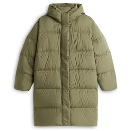 Tommy Hilfiger Curve "CRV MODERN DOWN REG COAT", Damen, Gr. 52, grün (utility olive), Steppware, Obermaterial: 100% Polyester. Futter: 100% Polyamid. Wattierung: 100% Daunen, unifarben, Mäntel Daunenmantel, in großen Größen
