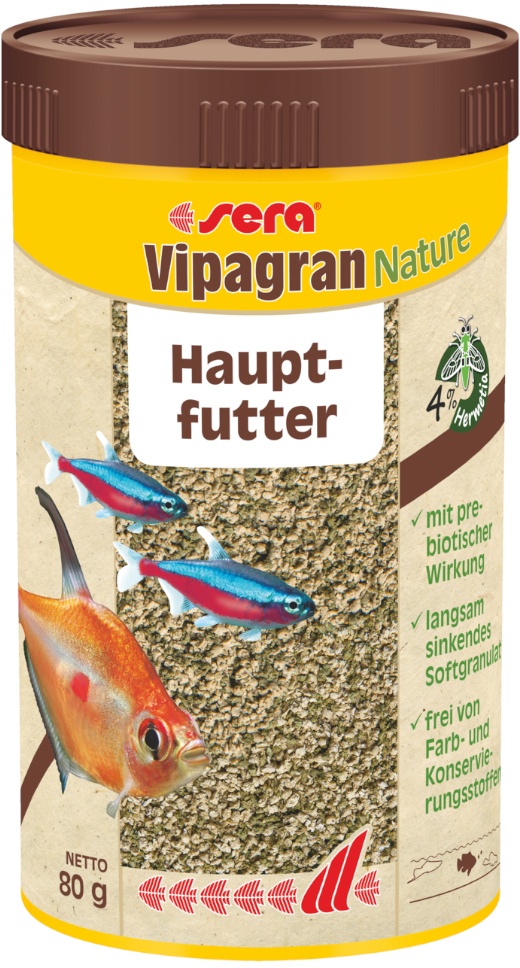 1000 ml sera Vipagran Nature Softgranulat Fischfutter