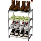 Magrimaxio Schuhregal Metall, Schuhaufbewahrung mit 4 Ebenen, Leichtes