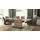 byLIVING Freischwinger Marlen Stoff braun 2er Set