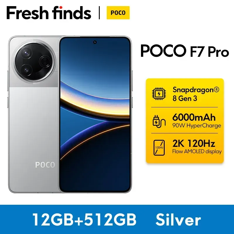 Poco f7 pro globale version smartphone nfc snapdragon®8 gen 3 6000mah 6.67 