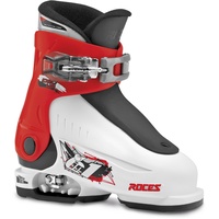 Roces Kinder Skischuhe Idea Up Größenverstellbar, White-Red-Black, 25/29, 450490-015