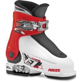 Roces Kinder Skischuhe Idea Up Größenverstellbar, White-Red-Black, 25/29, 450490-015