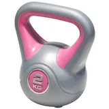 Kettlebell aus Kunststoff, 2 kg - Grau