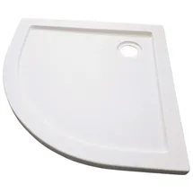 SANOTECHNIK Rundduschwanne SANOTECHNIK, weiß, B:90cm H:4cm T:90cm, Duschwannen, mit Steineffekt, LxBxH: 90x90x4 cm