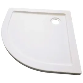 SANOTECHNIK Rundduschwanne SANOTECHNIK, weiß, B:90cm H:4cm T:90cm, Duschwannen, mit Steineffekt, LxBxH: 90x90x4 cm