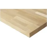Rau Buche-Massiv-Arbeitsplatte, B1250xT900xS50 mm