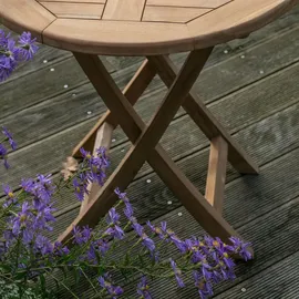 deVries Gartentisch Woodie ca. 70x75 cm Teak massiv