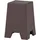 Woood Beistelltisch Zina - Glasfaser Braun, Betonoptik, 36 x 36 cm,