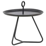 VCM ebuy24 Pamplona Gartentisch Beistelltisch Ø40 Schwarz