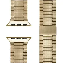 nalia Chronos Edelstahl-Armband für Apple Watch Magnet-Band Metallarmband - Stabil & Rostfrei Edelstahl Uhrenarmband, Gold