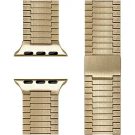 nalia Chronos Edelstahl-Armband für Apple Watch Magnet-Band Metallarmband - Stabil & Rostfrei Edelstahl Uhrenarmband, Gold