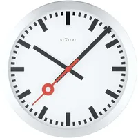 Nextime Bahnhofsuhr 19,00 cm 3998ST weiß