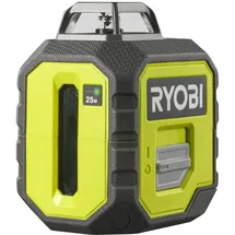 RYOBI Kreuzlinienlaser 360° 25 m, grün, selbstnivellierend