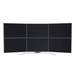 SMS Multi Control 2xTriple Boom Multi-Monitor-Halterung Alu/Weiß