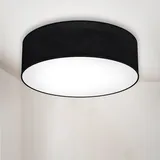B.K.Licht LED Deckenleuchte, Wohnzimmer Schlafzimmer, E27 - schwarz,